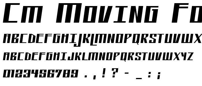 CM Moving Forward font